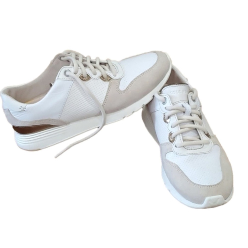 Cole Haan Grandpro white leather crossover comfy sneakers women's size 11